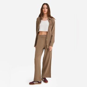 Mate the Label Organic Gauze Straight Leg Pant Bark